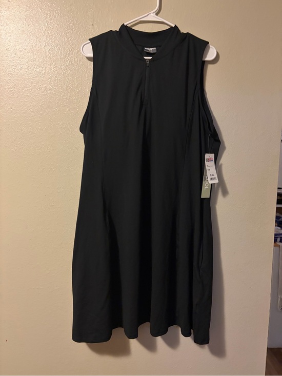 32 Degrees Dresses & Skirts - Sleeveless Black Zip-Front Dress XXL
